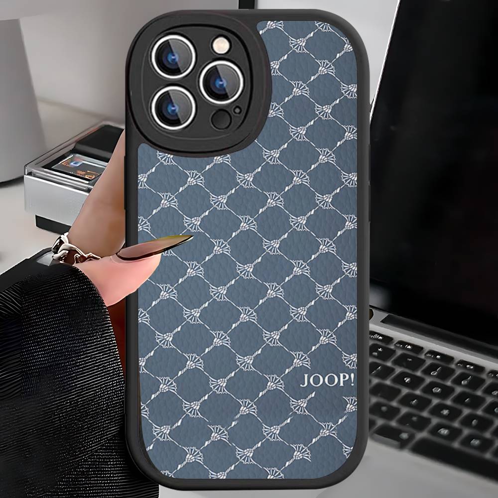 J-Joops Logo Phone Case For IPhone 16 15 14 13 12 11 Pro Max Plus Leather Soft Cover