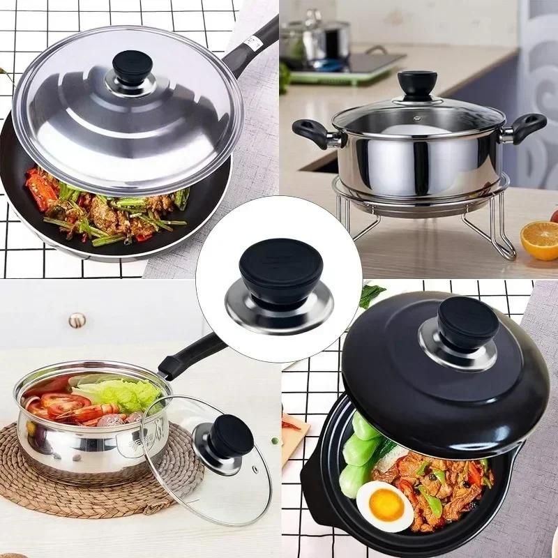 1-10Set Universal Kitchen Replace Pot Lid Knob Anti-Scalding Cookware Pot Lid Hand Grip Knob Handle  Kitchen Cookware Accessory