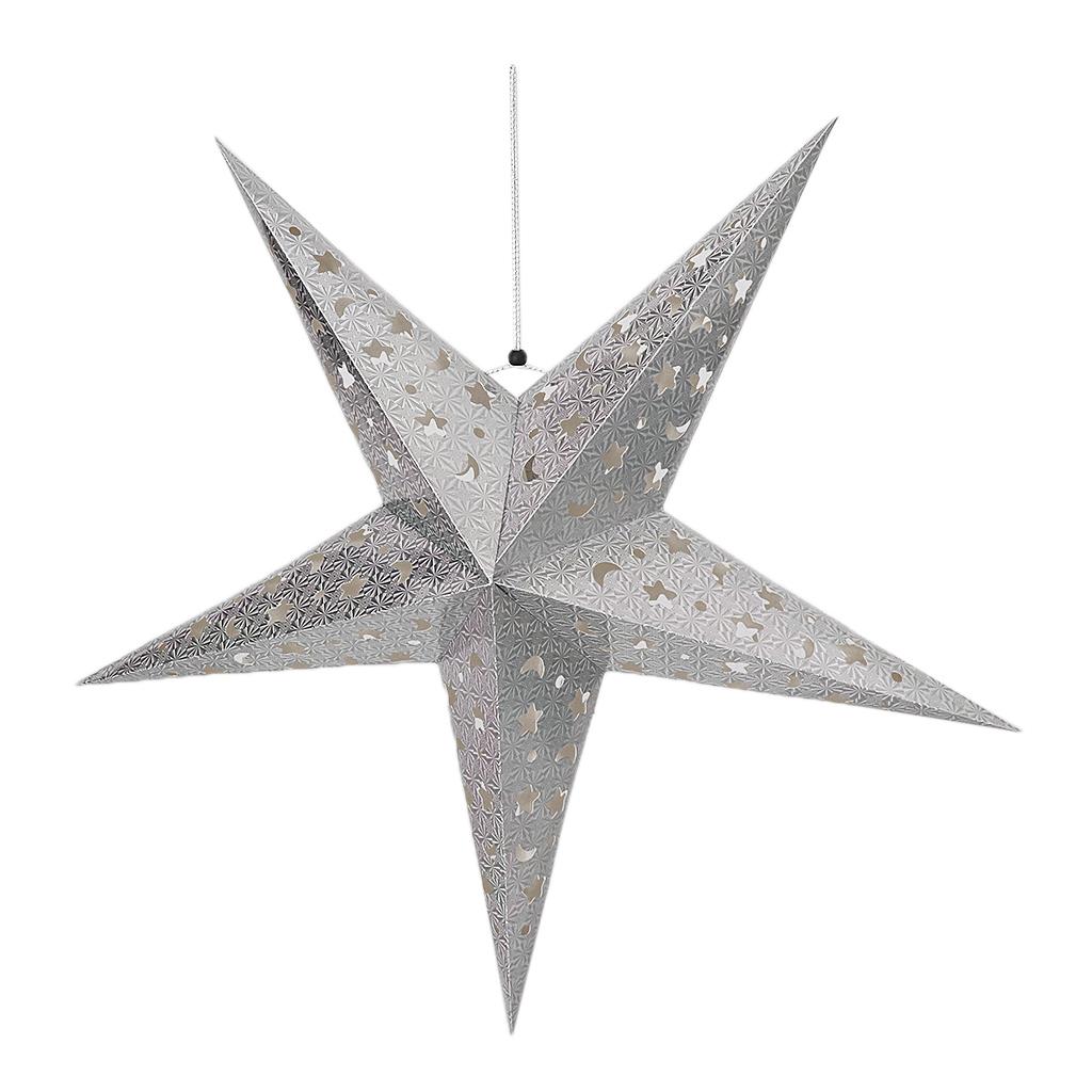 Christmas Style Stars Shaped Lamp Shade, Art Design Paper Stars Ceiling Lamp Lighting Fixture for Bathroom, Bedroom Room