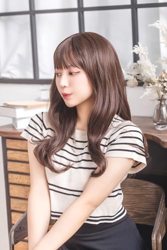 Clearstone WIGGY RICH Women's Wavy Long Wig, Chocolate Brown