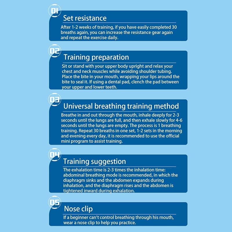 Breathing Trainer Lung Respirator Fitness Equipment Respiratory Silicone High Altitude Training Outdoor Expiratory Exercise Tool