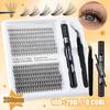 DIY Segmented Fluffy Single - Cluster False Eyelashes with D - Curl, 10 - 16mm for Natural and Dense Lash Grafting Makeup
