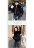 Women's Winter High Waist Hooded Short Jacket with Removable Fur Collar