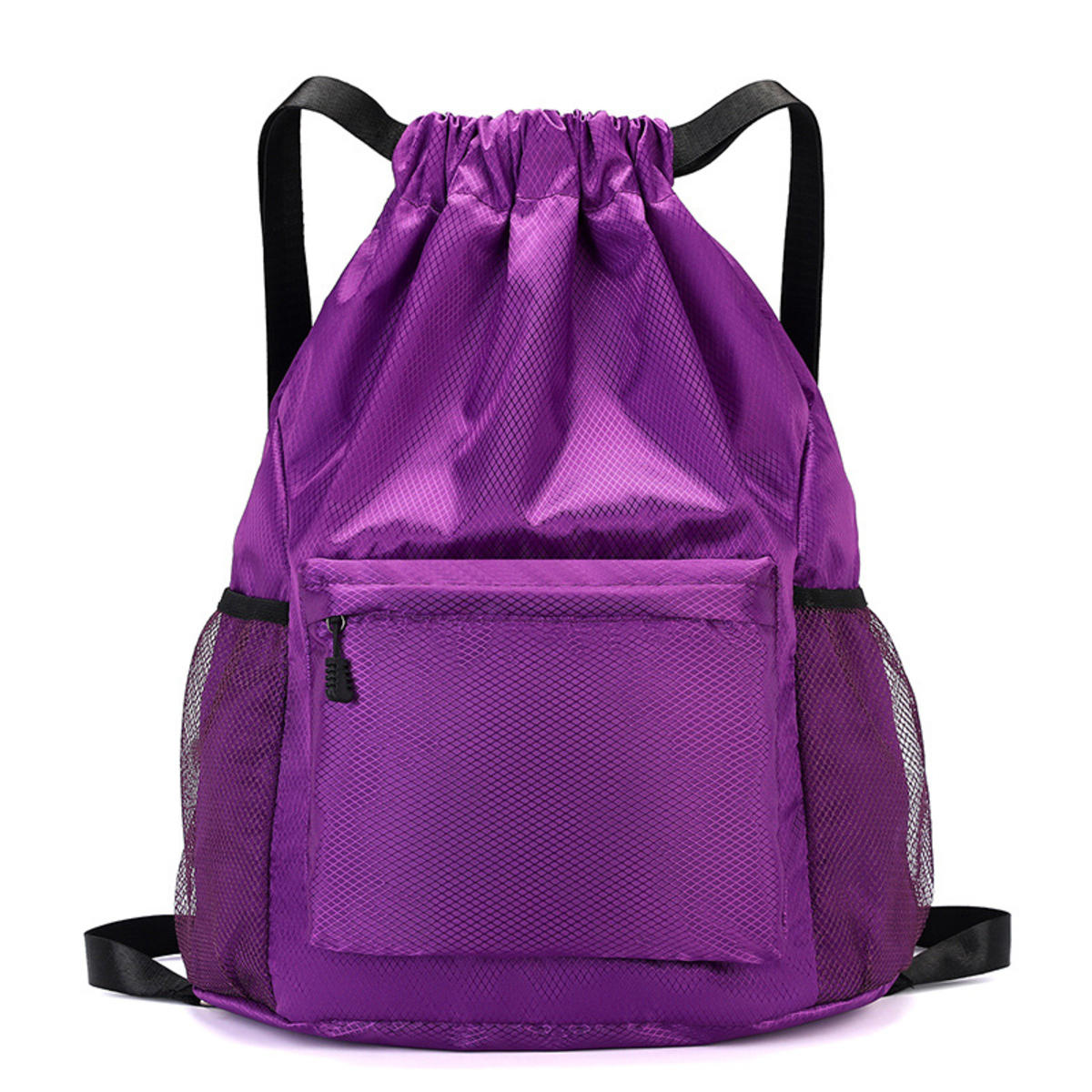 

Спортивный рюкзак на шнурке, сумка-мешок с большой вместимостью для спортзала, плавания, пляжа, для женщин и мужчин для повседневного ношения one size фиолетовый