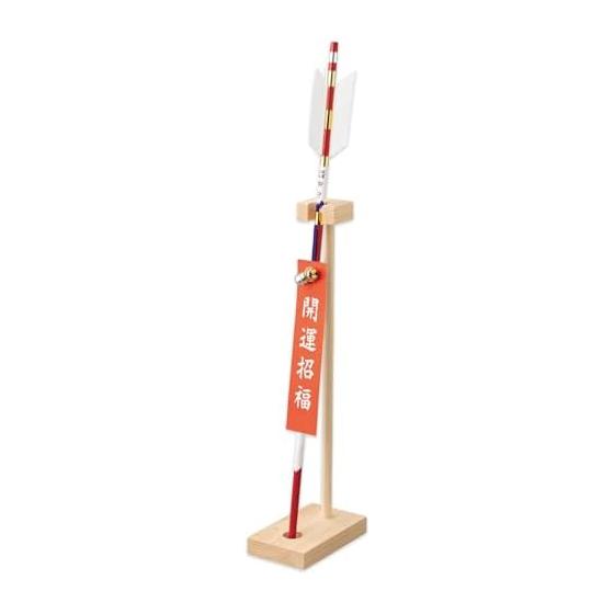 Como Life Domestic Hinoki Hinoki Hamaya Stand Shinto Altar, Vertical Placement, Not Easy to Fall Down, Assembly Type, Hamaya Stand, Lucky Charm, Made