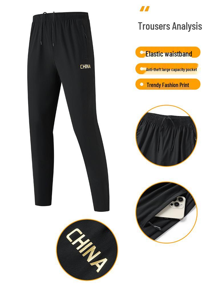 Summer Team Sports Polo Set: Men's & Women's Short-Sleeved Shirts with Casual Men's Trousers