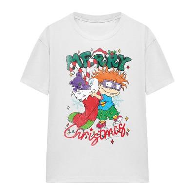 Rugrats Unisex Adult Chucky Christmas Stocking T-Shirt