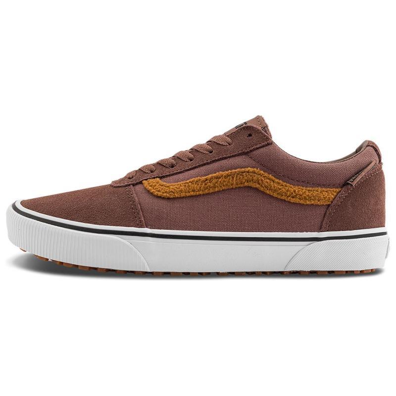 Vans Ward Abrasion Resistant Low top Skateboard Shoes Men's Brown White Sneakers VN000CZFCHG