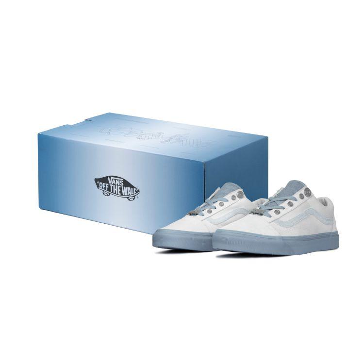 Vans C2H4 X  Old Skool Casual Sneakers Special Shoe Box Low Top Unisex Sneakers Gray White VN0A7Q2J628(S-BOX)