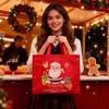Weihnachtsgeschenktüten Große Wiederverwendbare Tragetasche mit Henkeln Vliesstoff Weihnachts-Einkaufstasche für Feiertags-Weihnachts-Partyzubehör