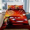 3D Print  Lightning McQueens Car Bedding Set,Girls Adult Single Twin Queen Size, Duvet Cover Pillowcase Bedding