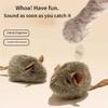Automatic Squeaky Plush Mouse Toy For Pet Cats With Chirping Sound And Simulation Movement for Indoor Cats Enrichment