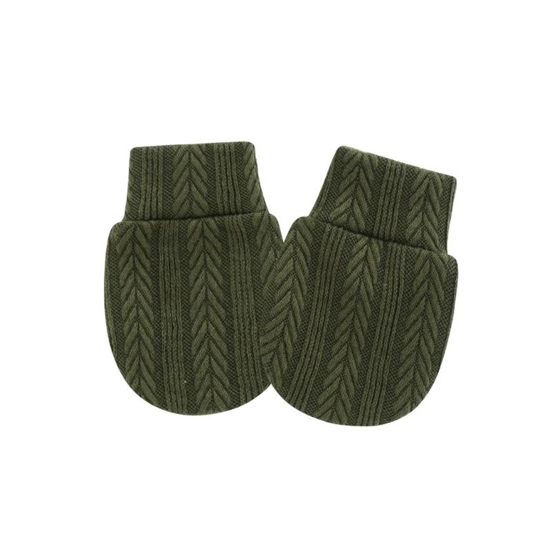 Elastic Cuffs Baby Mittens Prevent Face Scratching Soft Cotton Gloves For 0-1 Month Infants Breathable Hand Covers