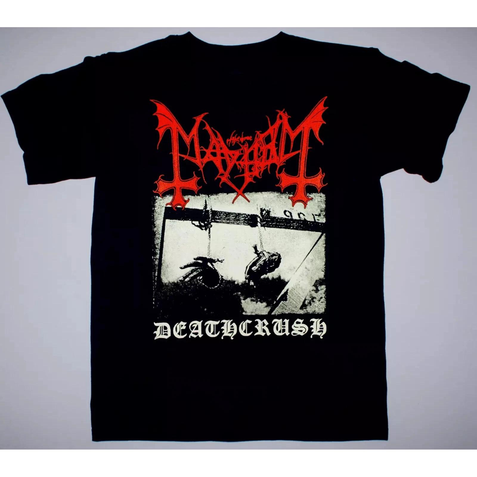 Vintage Mayhem Band Deathcrush T-shirt Size S to 5XL 2F977 XXL