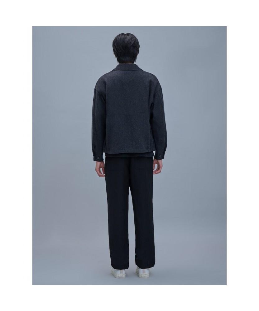 Shift.G Wool Blended Overfit Blouson Ash