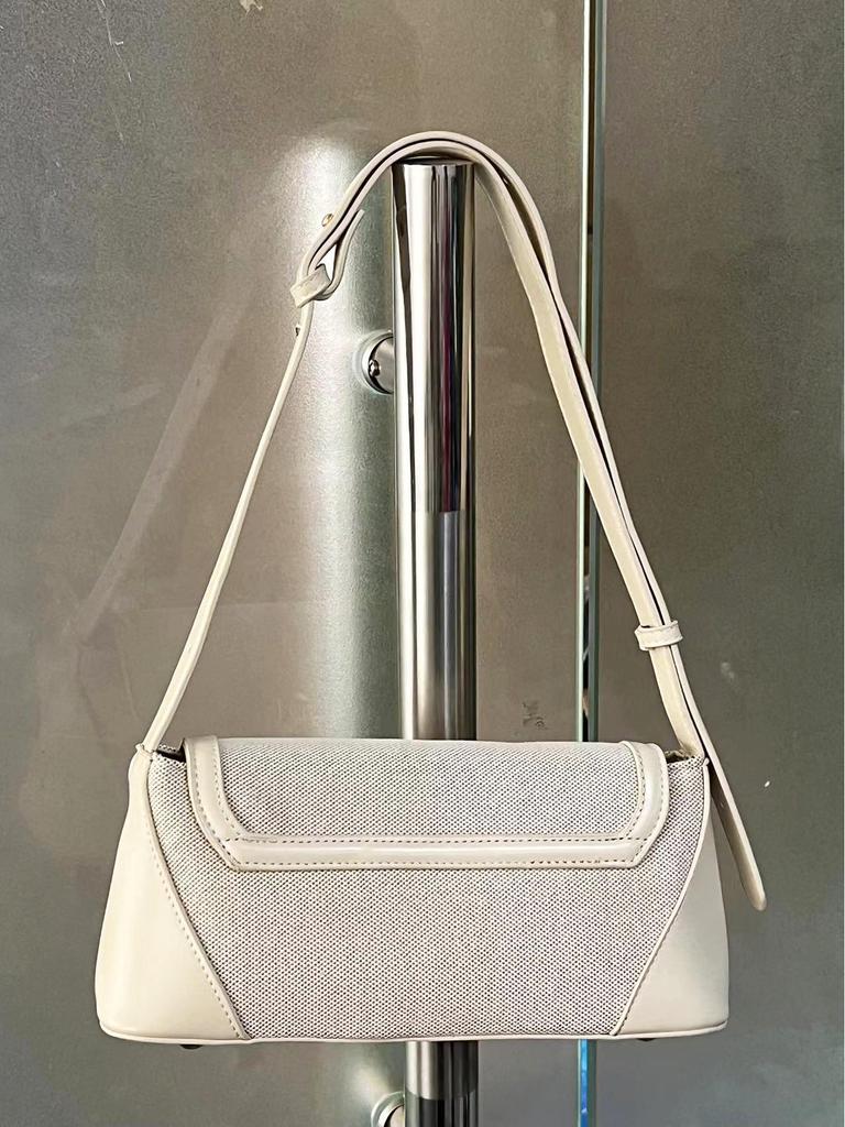 French Niche Color Block Crossbody Bag - Retro, Casual, Versatile Shoulder Bag