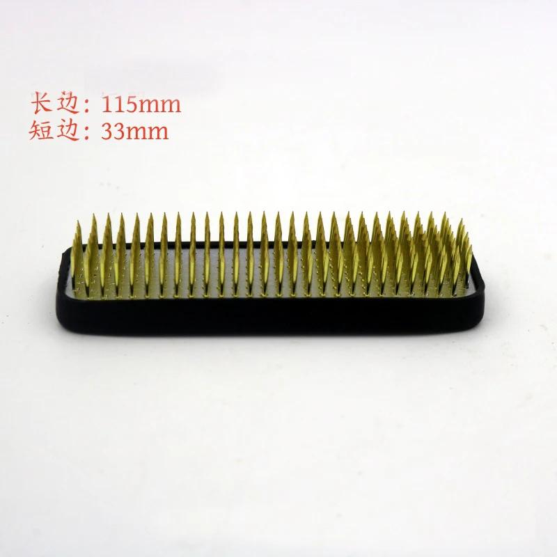 Japanese Ikebana Kenzan Floral Brass Needle Long Rround Fixed Base Holder Flower Arrangements Floral Pin Prong Tools