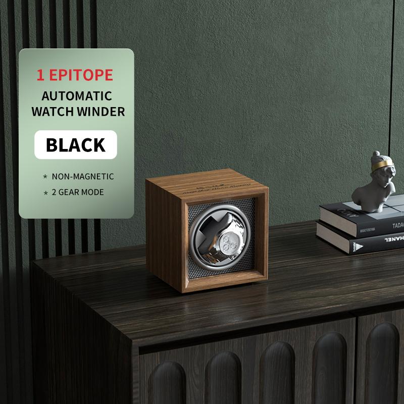 

IBBETON роскошный брендовый деревянный заводной механизм для часов High-End 1 слот автоматический футляр для часов с Mabuchi Moto шкаф для часов коробка для хранения часов