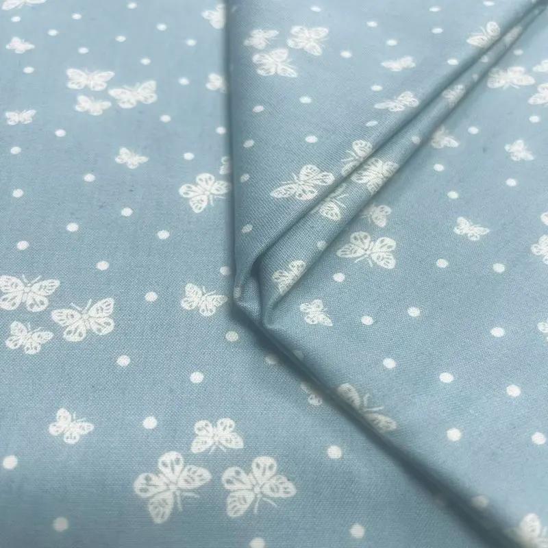 100x150cm Thin Style Washed Printed Fabric Pure Cotton Denim Fabric Summer Clothing Pants Short Dress DIY Clothing Shirt Fabric