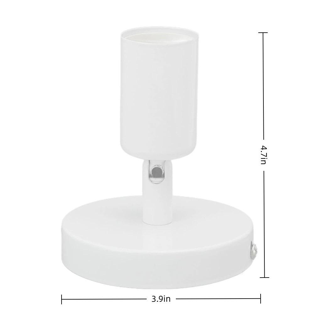 Iron Wall Lamp Holder 180 Degree Lamp Base Easy Wall Lamp Base Ceiling