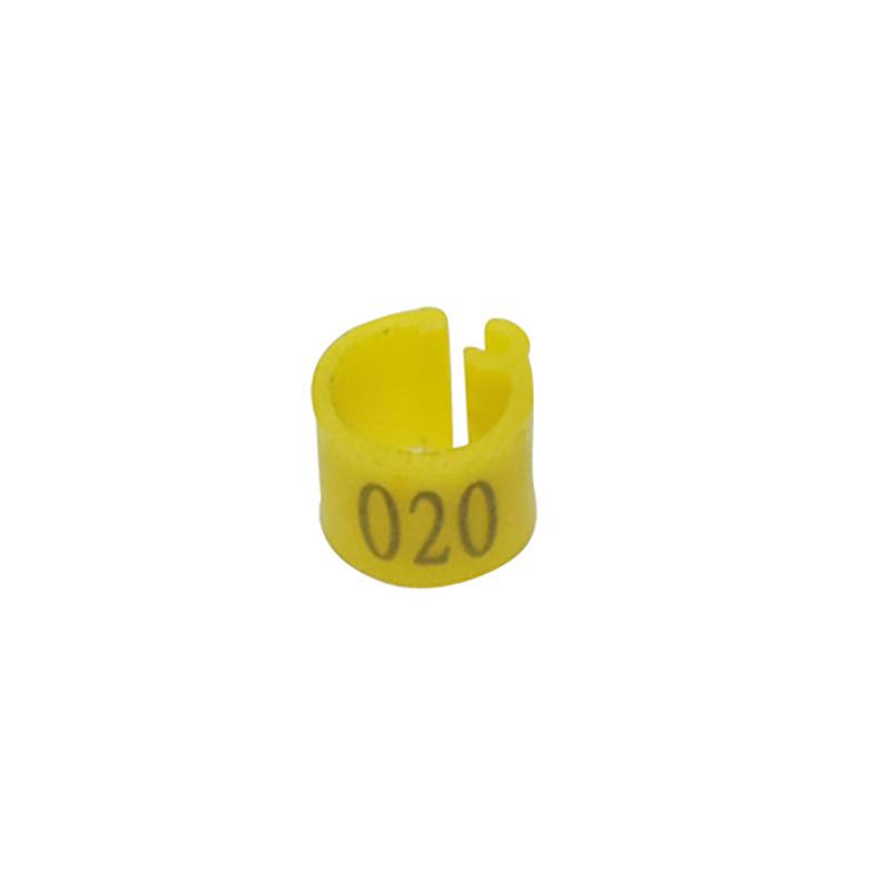 Bandas De Pierna De Paloma De Pájaro De 100 Piezas Amarillo Bandas De Pierna De Paloma De Pájaro De 100 Piezas Amarillo