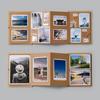 Adhesive Style Folding Photo Album Retro Scrapbook Album Accordion Photo Album  Travel Journal