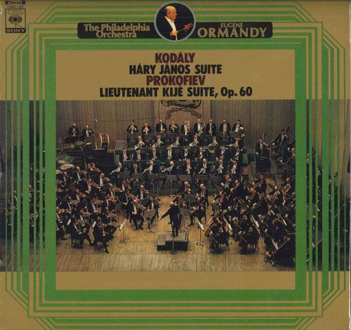

LP Record EUGENE ORMANDY, PHILADELPHIA ORCHES - kodaly: hary janos suite / prokofie 13AC132 CBS SONY 1976 Japan Classical Used