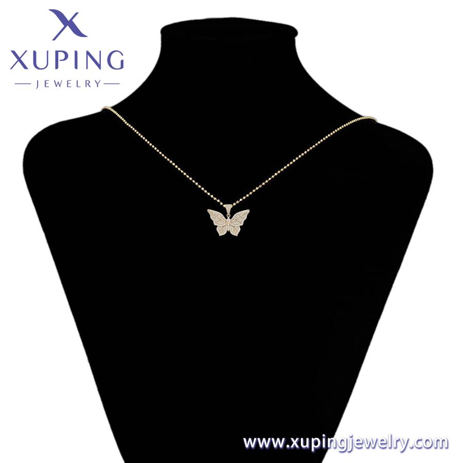 X000687475 XUPING Jewelry Realistic Butterfly Pendant Fashion Gold Plated Pendant for Necklace Jewelry