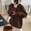 Women's Oversized Long Sleeve Knit Hoodie Sweater