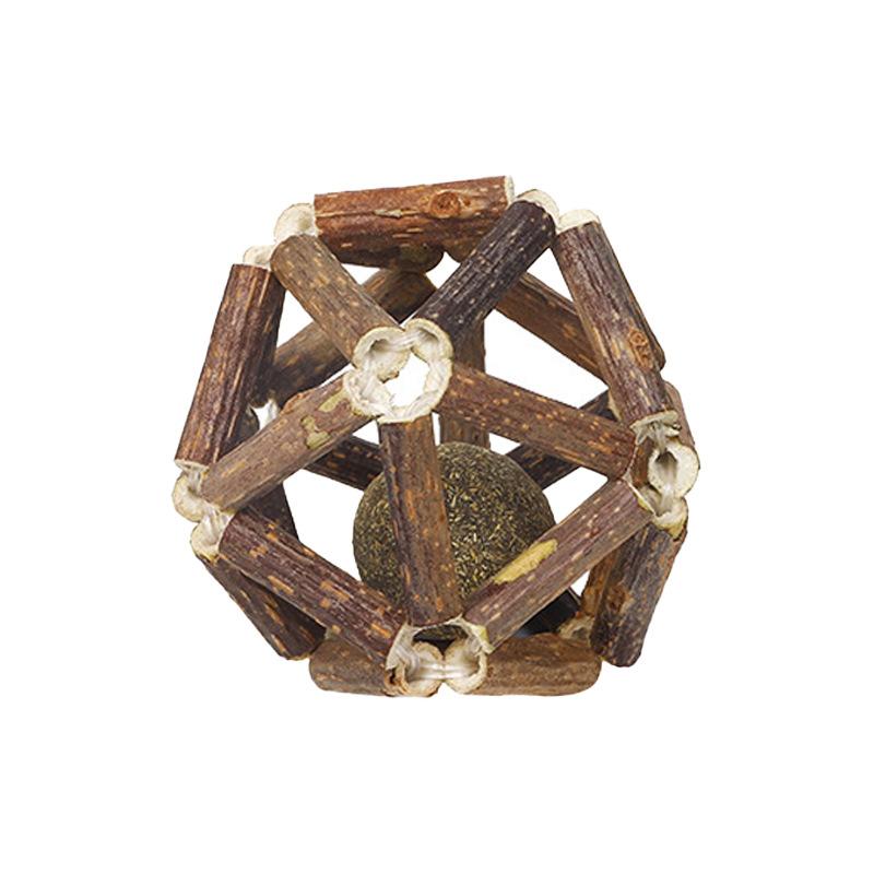Cat Wood Tianliao Mint Balls, Cat Toys, Cat Weaving, Cat Mint, Pet Bell Balls, Pet Supplies