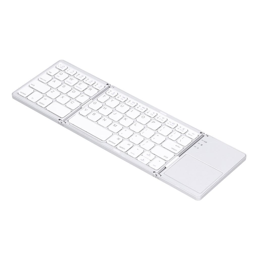 Bluetooth Keyboard Portable Folding DualMode Bluetooth 3.0 Rechargeable Fingerboard with TouchPad