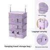 Multi Layered Hanging Clothes Storage Bag Foldable Clothing Organizer  Wardrobe Organization