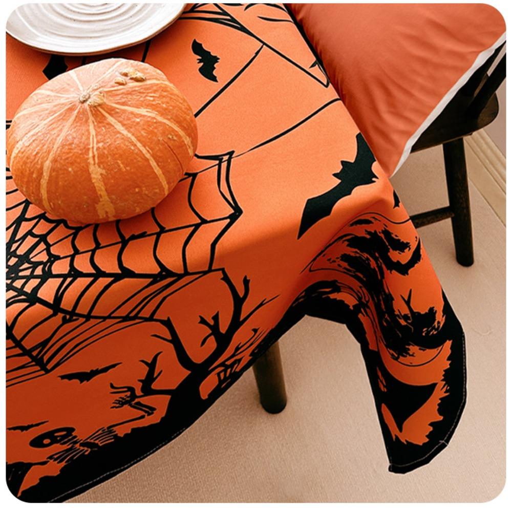 Față de masă din poliester Halloween Decoratiuni de Halloween, petreceri de cină și nopți de film înfricoșătoare