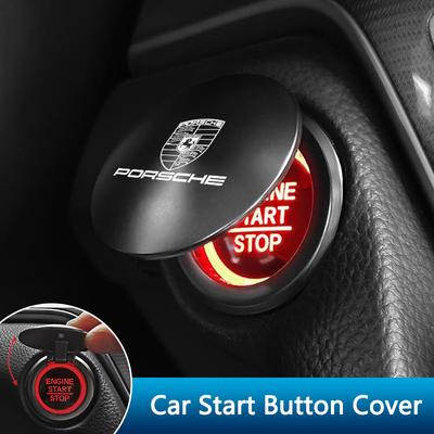 1PC Car One-Click Start Button Protector Cover Decoration Stickers For 911 Cayenne Panamera Macan Boxster Carrera-GT 928