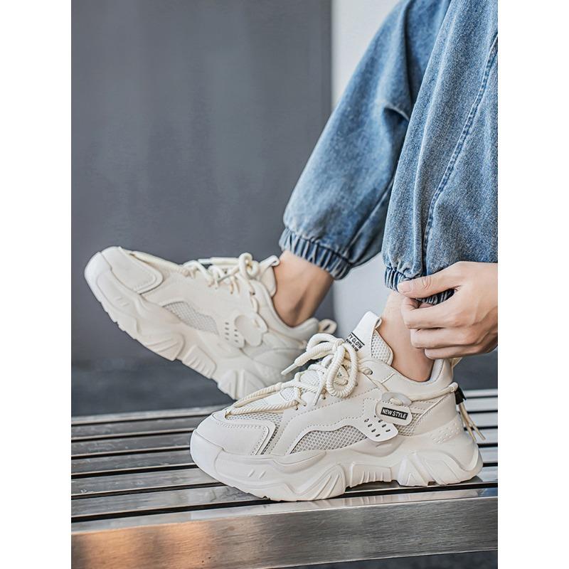 Tênis Chunky Masculino Malha Respirável Antiderrapante Casual Esportivo