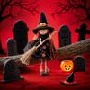 Bell Foot Halloween Witch Dolls Hanging Halloween Decoration  Ghost Festival
