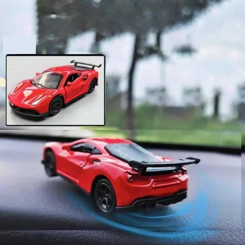 Sports Car Drift Rotating Car Decor Auto Dashboard Turning Racing Model Decoration Cars Individuality Center Console Decoration