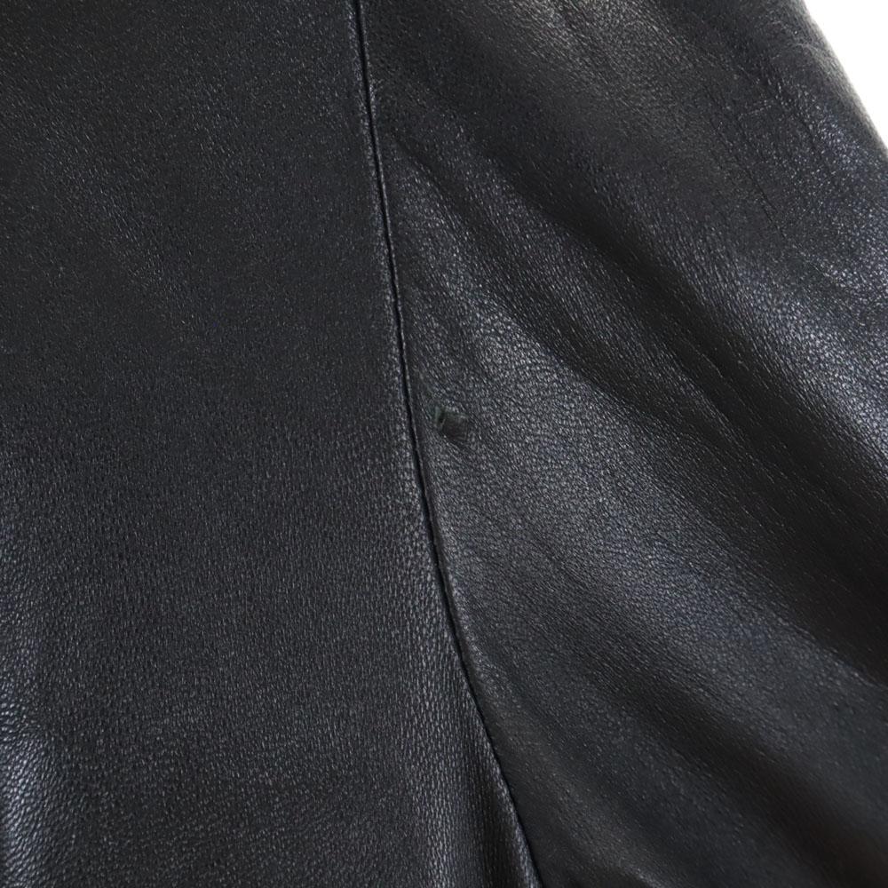 LITTLE NEW YORK Sheepskin Leather coat 6 black COLLECTION Women Used