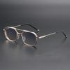New Trendy Fashion Metal Double-Bridge Sunglasses Premium Business Square-Frame UV-Protective Eyewear Classic Driving Shades