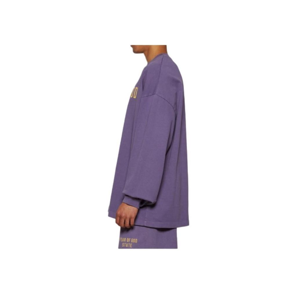 Fear of God Essentials Heavy Long-Sleeve Tee Lavender Men Tops Purple 125BT242017F