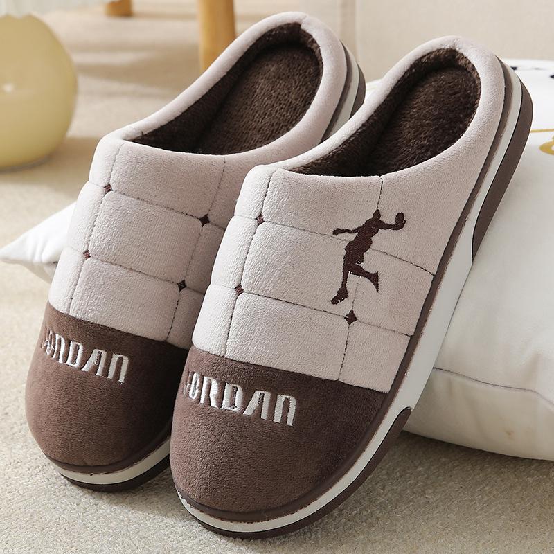 Парные плюшевые тапочки из хлопка для мужчин и женщин — фото 5