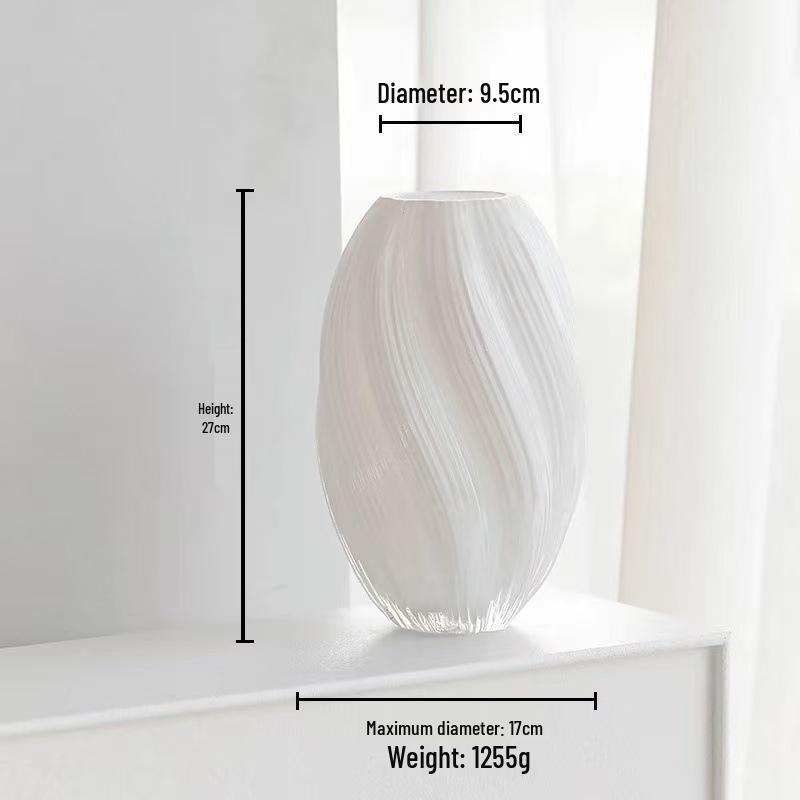 Élégant Vase en Verre Maltose pour Fleurs Fraîches Hydroponiques - Ornement de Luxe Léger Haut de Gamme pour Salon