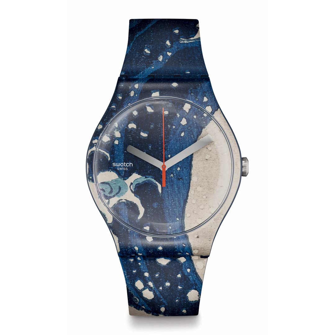 

[Swatch] Часы THE WAVE BY HOKUSAI & ASTROLABE SWATCH ART JOURNEY 2023 SUOZ351 Blue
