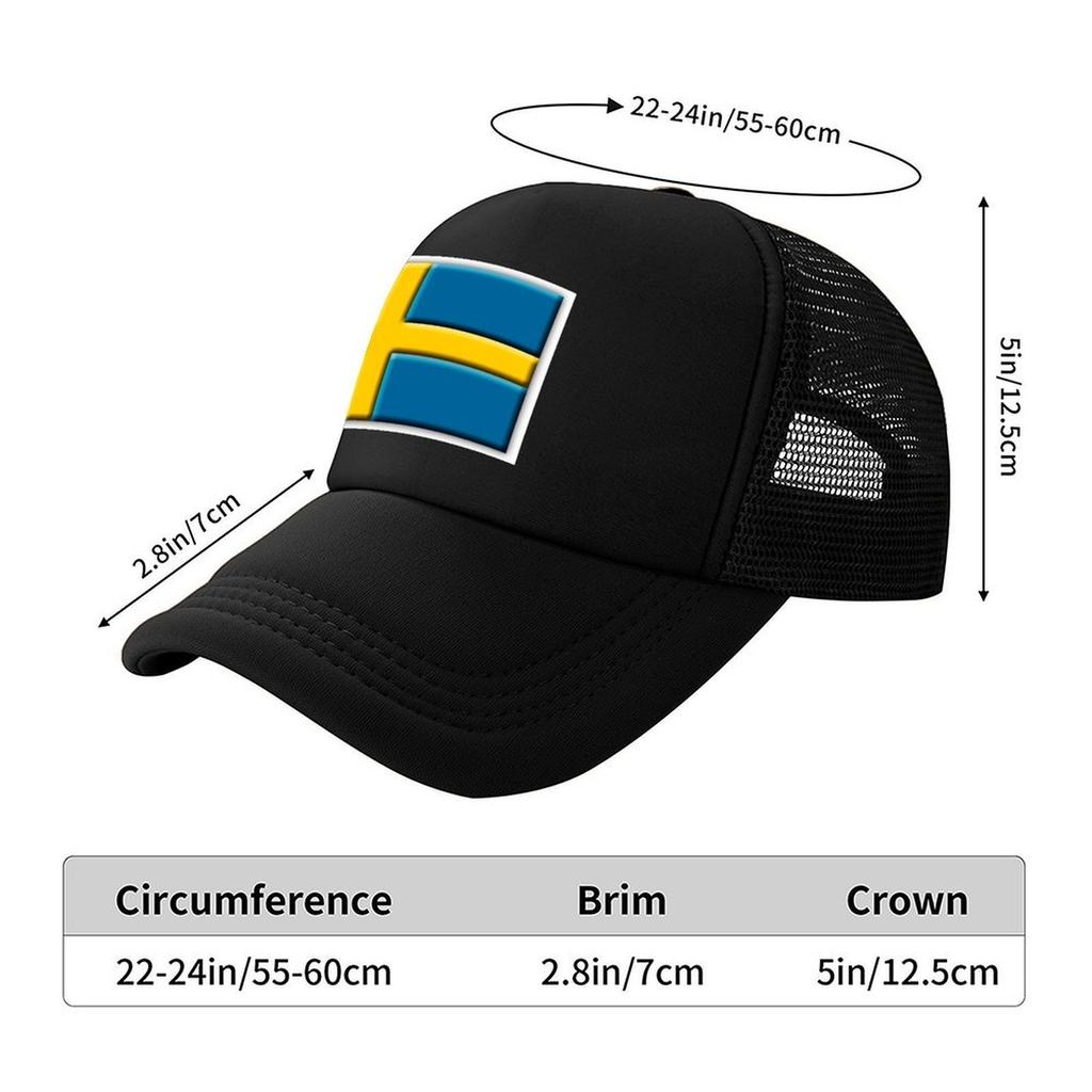 Schweden 3D Flagge Baseballkappe Herren große Größe Hut Luxus Kappe Luxus Herrenkappe Sonnenhut Baseball Für Herren Damen