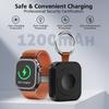 Caricabatterie Wireless Magnetico da 1200mAh per Apple Watch, Power Bank Portatile con Ricarica Rapida USB‑C per Tutte le Serie