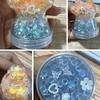 WTEMPO Creative DIY Festive Decorative Jars Transparent Plastic Jars with Smooth Screw-on Lids Home Mini Items Organization and Storage Cute Jars
