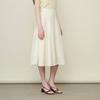 Banded Cut Pleated Skirt B6m3s210
