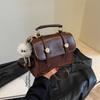 Temperament Pendler Retro Mode Handtasche Winter Neu Vielseitig Ins Unifarbe Textur Messenger Kleine Quadratische Tasche