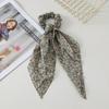 Französischer Blumenseiden-Schal Haargummi - Eleganter High-End-Pferdeschwanzhalter
