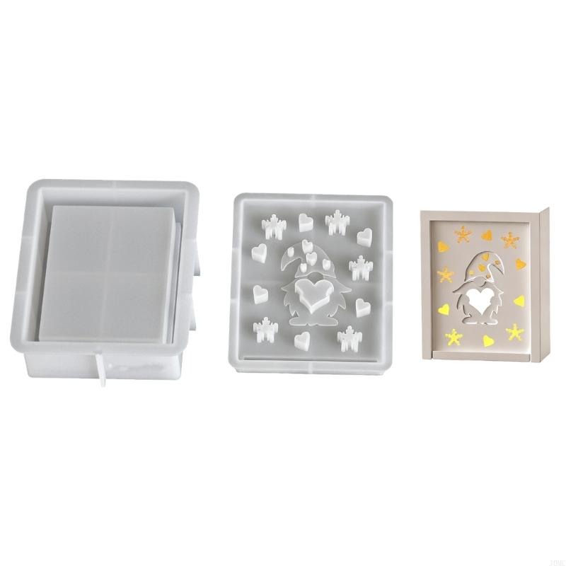 Efficient Silicone Holiday Molds Heat Resistant For Resin Soap Making Christmas Party Decoration Crafts J0MC